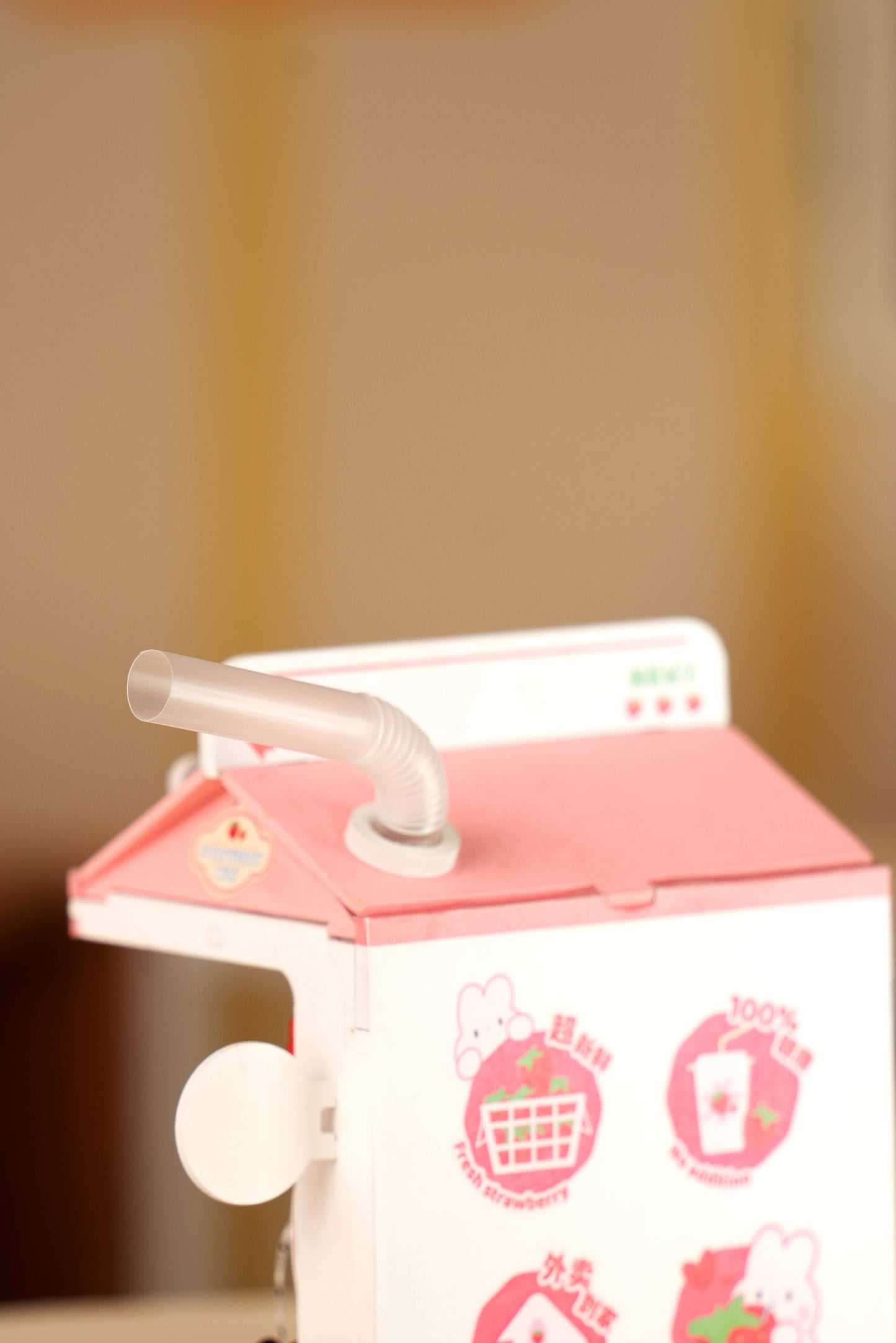 Strawberry Milk Box ROBOTIME Rolife DIY Miniature House