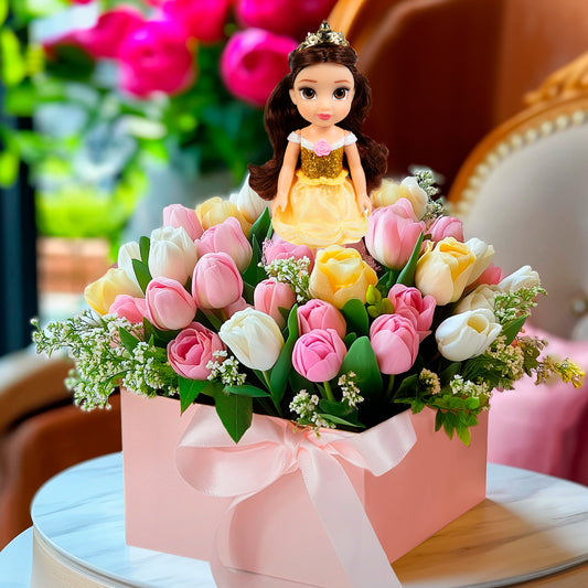 Princess Belle's Floral Garden – Creative Florist Kit for Kids (Ages 3–12)