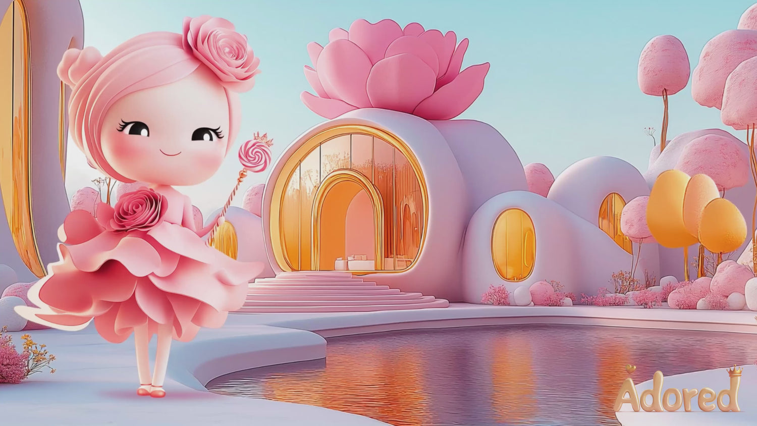 Princess Belle's Floral Garden – Creative Florist Kit for Kids (Ages 3–12)